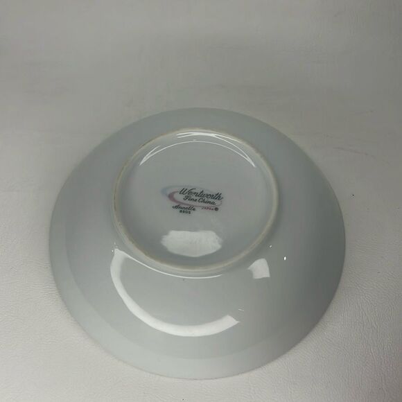 Wentworth Fine China Japan 8 Oz Side Gold Trim Pink Blue Floral 5 1/2 In Round - Picture 3 of 6